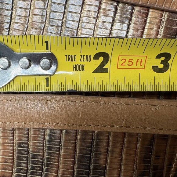 VTG Y2K Faux Snakeskin Double Handles Purse Shoulder Bag Sondra Roberts Brown - Picture 15 of 15